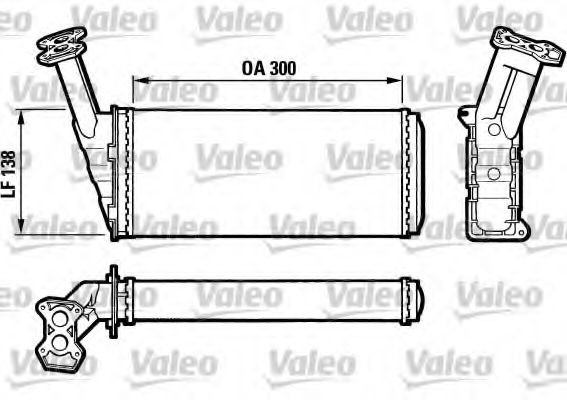 812036 VALEO Heat Exchanger, interior heating