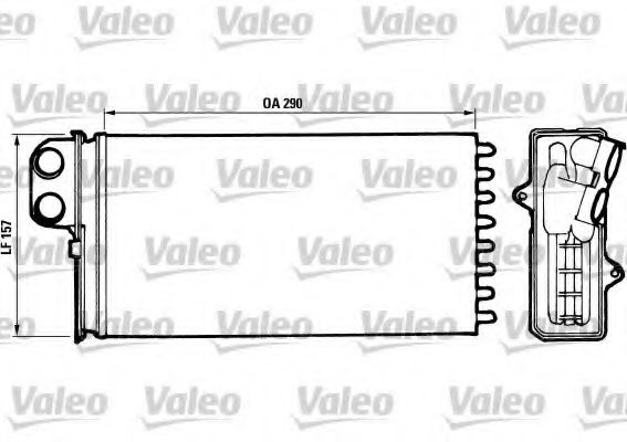 812037 VALEO Heat Exchanger, interior heating