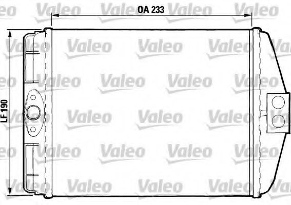 812083 VALEO Heat Exchanger, interior heating