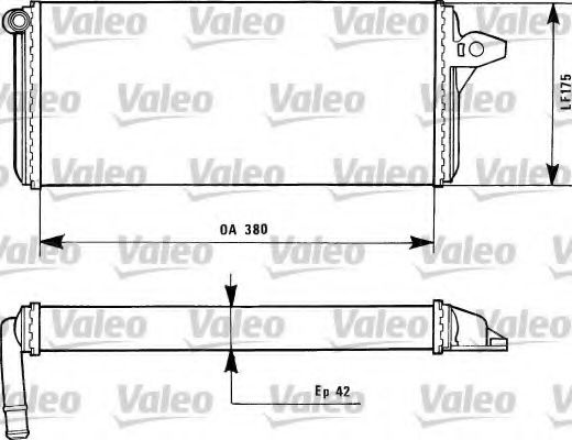 812085 VALEO Heating / Ventilation Heat Exchanger, interior heating
