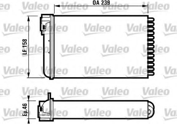 812110 VALEO Heat Exchanger, interior heating