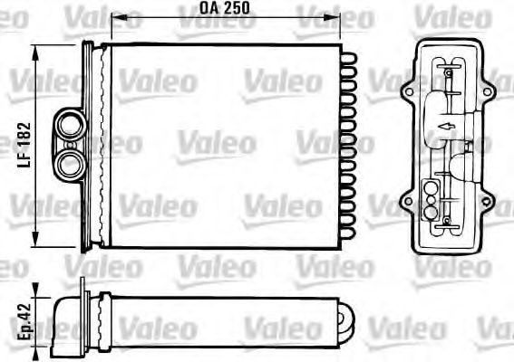 812118 VALEO Heat Exchanger, interior heating