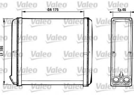 812120 VALEO Heating / Ventilation Heat Exchanger, interior heating