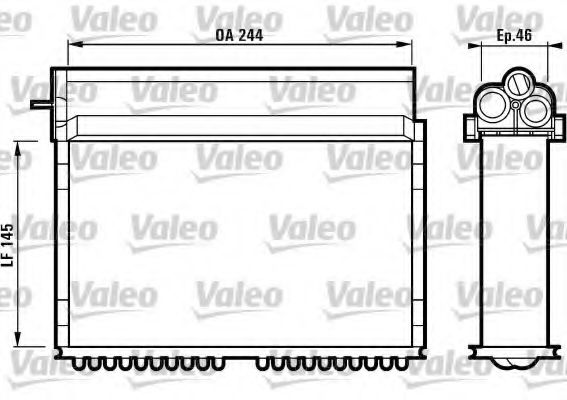 812124 VALEO Heat Exchanger, interior heating