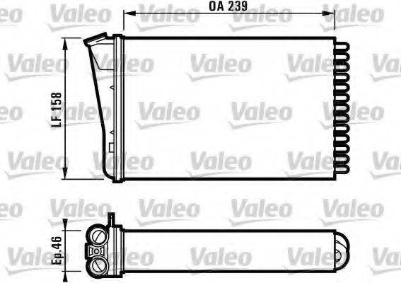 812126 VALEO Heating / Ventilation Heat Exchanger, interior heating