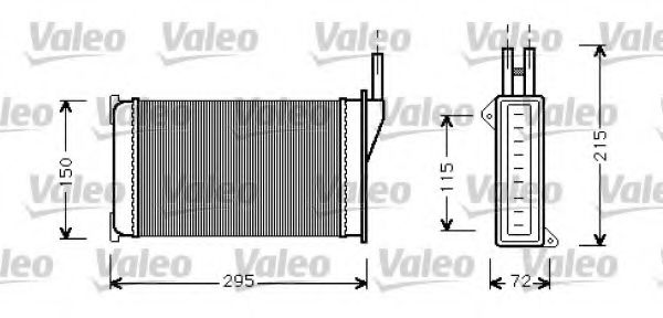 812129 VALEO Heat Exchanger, interior heating