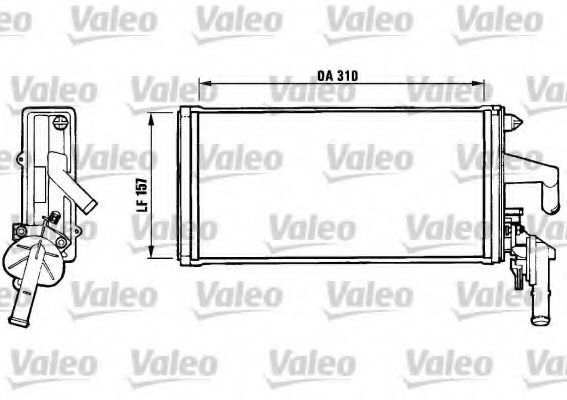 812137 VALEO Heat Exchanger, interior heating