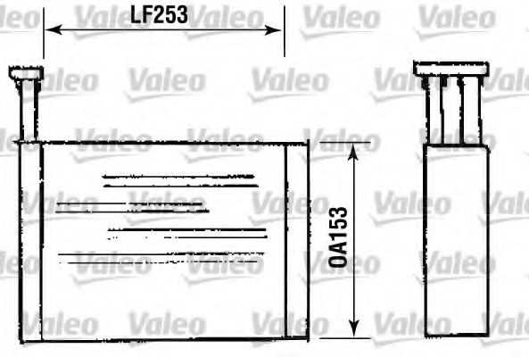812144 VALEO Heating / Ventilation Heat Exchanger, interior heating