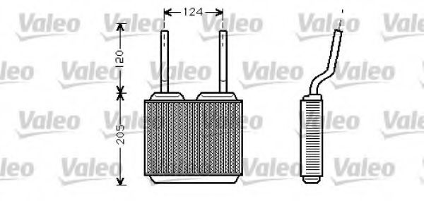 812146 VALEO Heating / Ventilation Heat Exchanger, interior heating