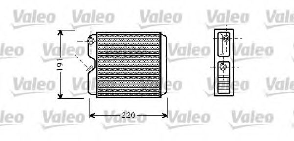 812147 VALEO Heat Exchanger, interior heating