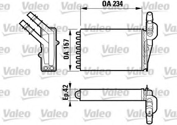 812169 VALEO Heat Exchanger, interior heating