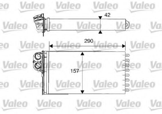 812212 VALEO Heat Exchanger, interior heating