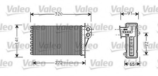 812221 VALEO Heat Exchanger, interior heating