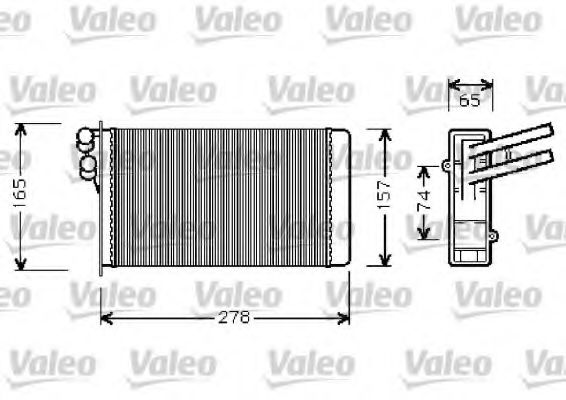 812237 VALEO Heat Exchanger, interior heating