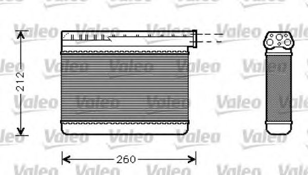 812240 VALEO Heat Exchanger, interior heating
