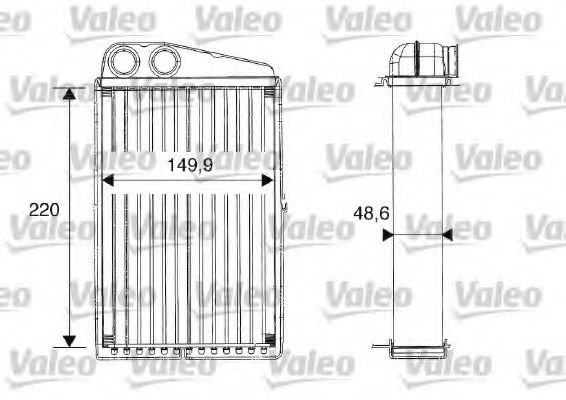 812247 VALEO Heating / Ventilation Heat Exchanger, interior heating