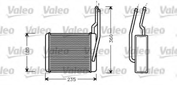 812274 VALEO Heat Exchanger, interior heating