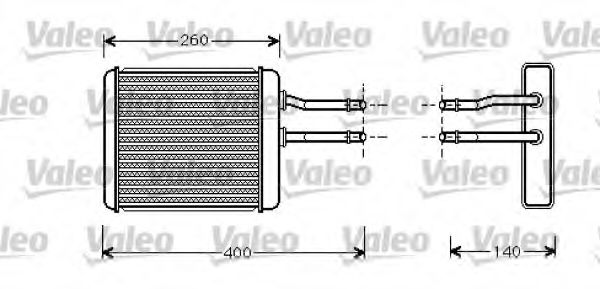 812278 VALEO Heat Exchanger, interior heating