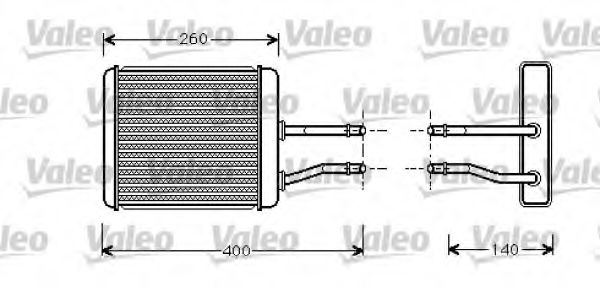 812279 VALEO Heat Exchanger, interior heating
