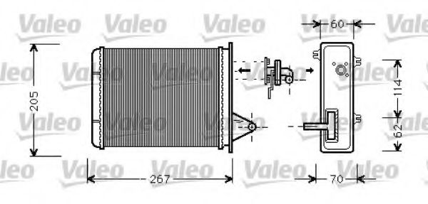 812283 VALEO Heat Exchanger, interior heating