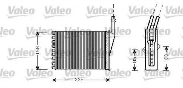 812287 VALEO Heat Exchanger, interior heating