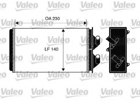 812303 VALEO Heat Exchanger, interior heating