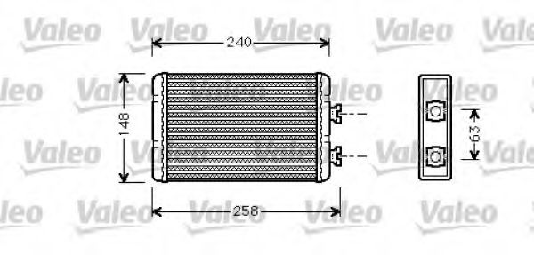 812318 VALEO Heat Exchanger, interior heating