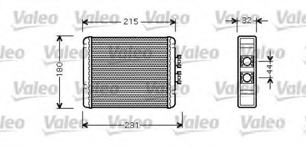 812319 VALEO Heating / Ventilation Heat Exchanger, interior heating
