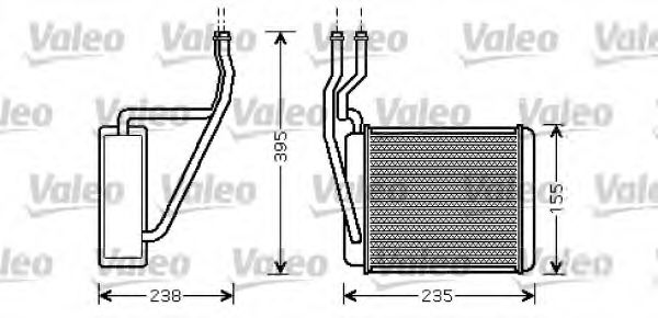 812320 VALEO Heat Exchanger, interior heating