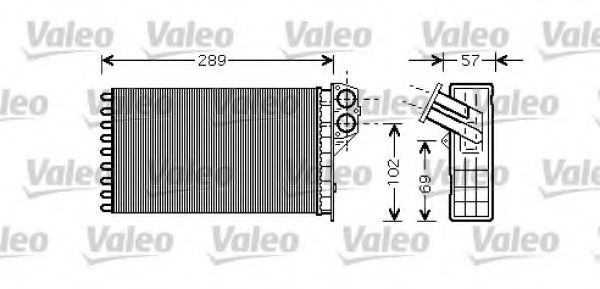 812322 VALEO Heat Exchanger, interior heating