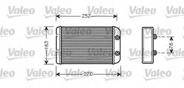 812329 VALEO Heating / Ventilation Heat Exchanger, interior heating