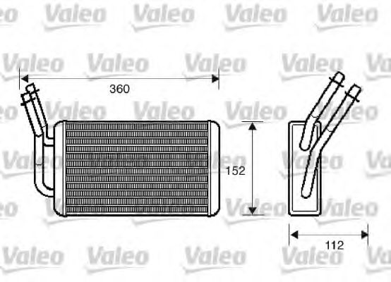 812332 VALEO Heat Exchanger, interior heating