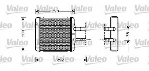 812335 VALEO Heat Exchanger, interior heating