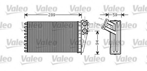 812338 VALEO Heat Exchanger, interior heating