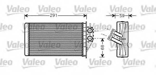 812339 VALEO Heat Exchanger, interior heating