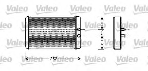 812358 VALEO Heat Exchanger, interior heating
