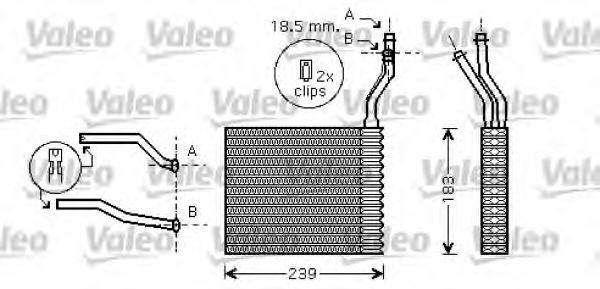812359 VALEO Heat Exchanger, interior heating