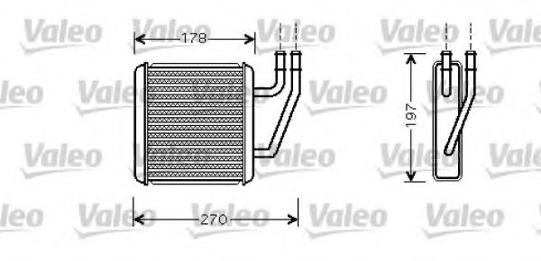 812361 VALEO Heating / Ventilation Heat Exchanger, interior heating