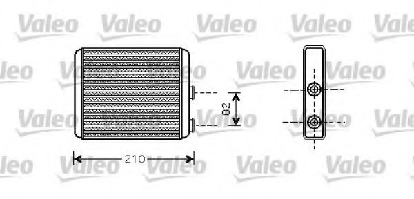 812363 VALEO Heat Exchanger, interior heating