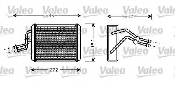 812364 VALEO Heating / Ventilation Heat Exchanger, interior heating