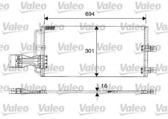 816603 VALEO Air Supply Intercooler, charger