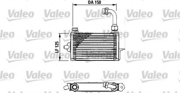 816673 VALEO масляный радиатор, двигательное масло