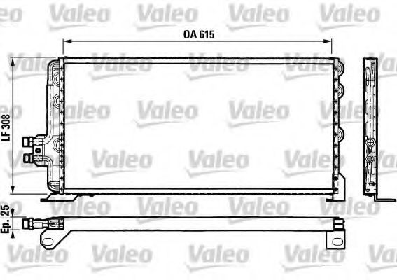 816780 VALEO Air Conditioning Condenser, air conditioning