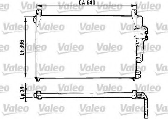 816951 VALEO Air Conditioning Condenser, air conditioning