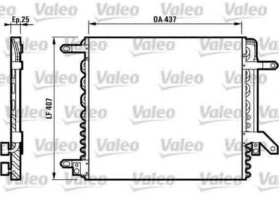 816968 VALEO Air Conditioning Condenser, air conditioning