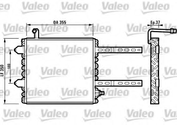 816972 VALEO Air Conditioning Condenser, air conditioning