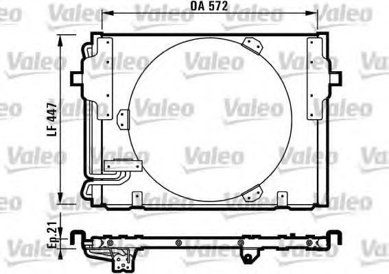 816981 VALEO Комплект прокладок, блок-картер двигателя