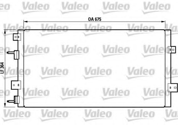 817075 VALEO Air Conditioning Condenser, air conditioning