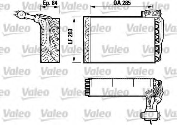 817092 VALEO Air Conditioning Evaporator, air conditioning
