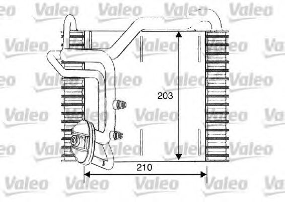 817096 VALEO Air Conditioning Evaporator, air conditioning